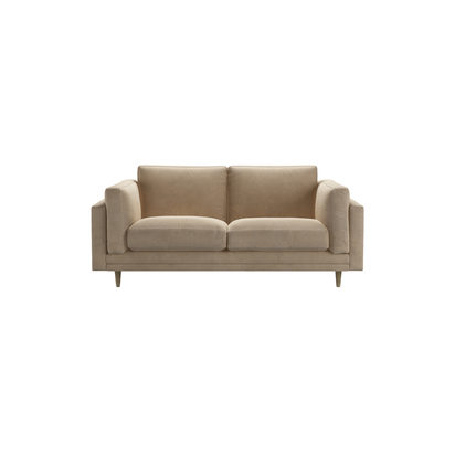 Marco 2 Seat Sofa in Fawn Aquaclean Clever Velvet