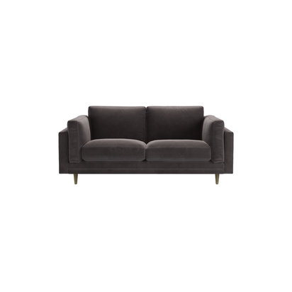 Marco 2 Seat Sofa in Shale Aquaclean Clever Velvet