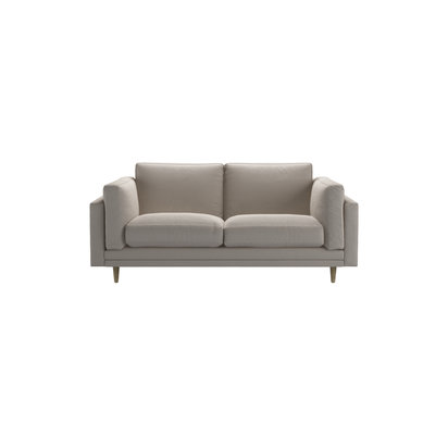 Marco 2 Seat Sofa in Stone Brushed Linen Cotton