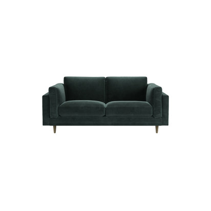 Marco 2 Seat Sofa in Smokey Green Cashmere Velvet
