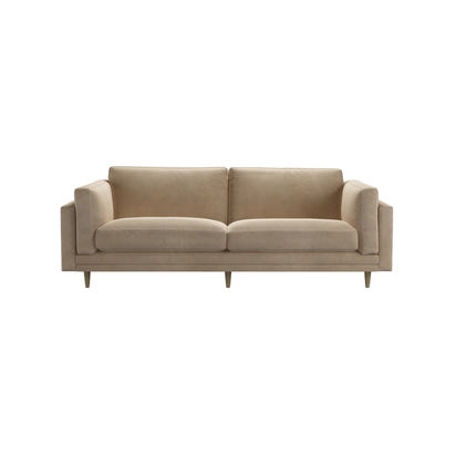 Marco 3 Seat Sofa in Fawn Aquaclean Clever Velvet