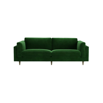 Marco 3 Seat Sofa in Putting Green Aquaclean Clever Velvet