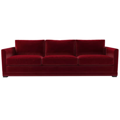 Aissa 4 Seat Sofa in Malbec Cotton Matt Velvet