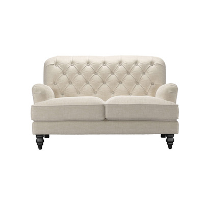Snowdrop Button Back 2 Seat Sofa (breaks down) in Jasmine Silky Jacquard Weave