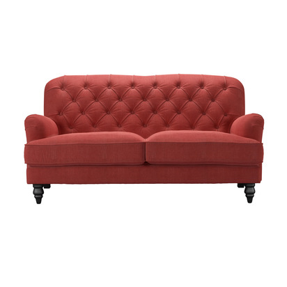 Snowdrop Button Back 2.5 Seat Sofa (breaks down) in Indian Summer Easy Cotton