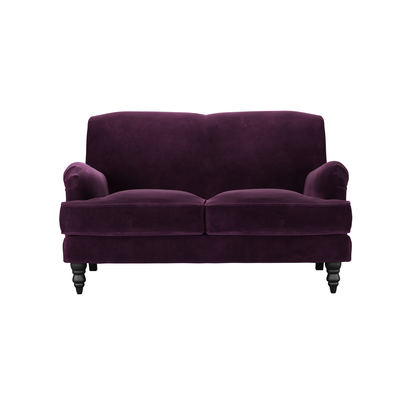 Snowdrop 2 Seat Sofa in Damson Smart Velvet