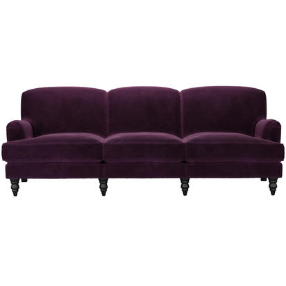 Snowdrop 4 Seat Sofa in Damson Smart Velvet