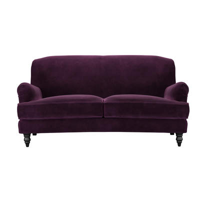 Snowdrop 2.5 Seat Sofa (breaks down) in Damson Smart Velvet