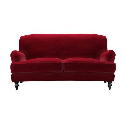 Snowdrop 2.5 Seat Sofa (breaks down) in Malbec Cotton Matt Velvet