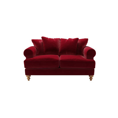 Teddy 2 Seat Sofa in Malbec Cotton Matt Velvet