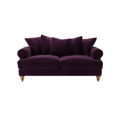 Teddy 2.5 Seat Sofa in Damson Smart Velvet