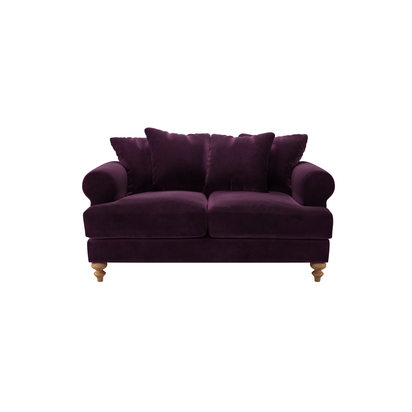 Teddy 2 Seat Sofa in Damson Smart Velvet