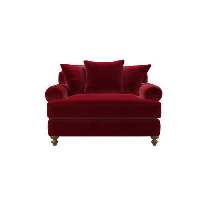 Teddy Loveseat Sofa bed in Malbec Cotton Matt Velvet