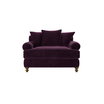 Teddy Loveseat Sofa bed in Damson Smart Velvet