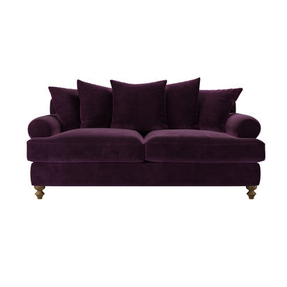 Teddy 2.5 Seat Sofa bed in Damson Smart Velvet