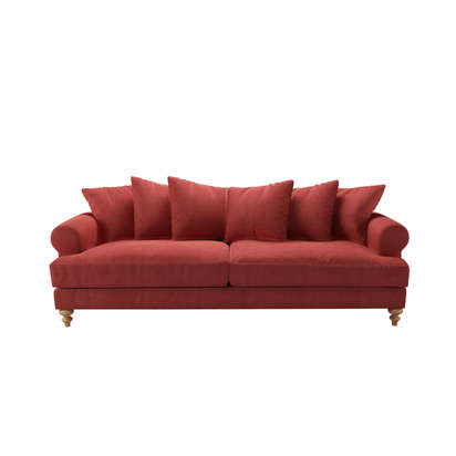 Teddy 4 Seat Sofa in Indian Summer Easy Cotton