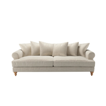 Teddy 4 Seat Sofa in Jasmine Silky Jacquard Weave