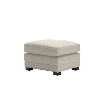 Aissa Medium Rectangular Footstool in Jasmine Silky Jacquard Weave