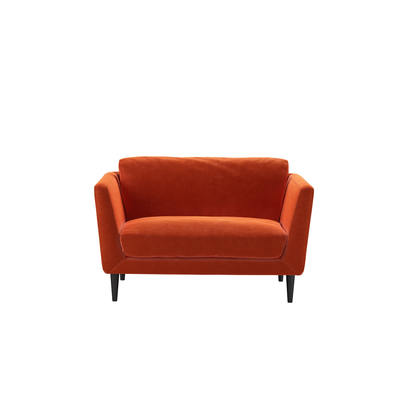 Holly Loveseat in Burnt Orange Velvet