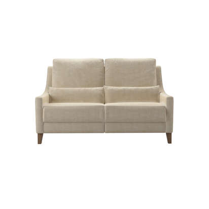 High Back Iggy 2 Seat Recliner Sofa in Chantilly Aquaclean Clever Chenille