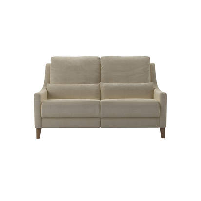 High Back Iggy 2 Seat Recliner Sofa in Pampas Hygge Smart Linen
