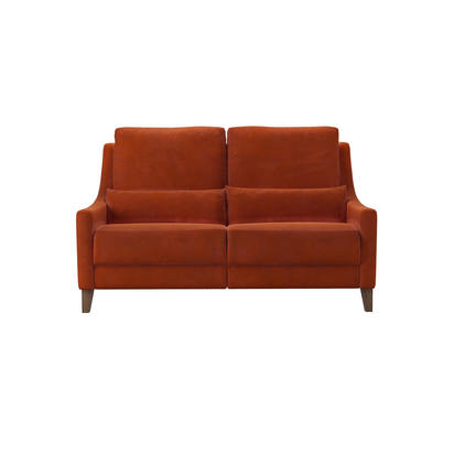 High Back Iggy 2 Seat Recliner Sofa in Moroccan Spice Smart Velvet