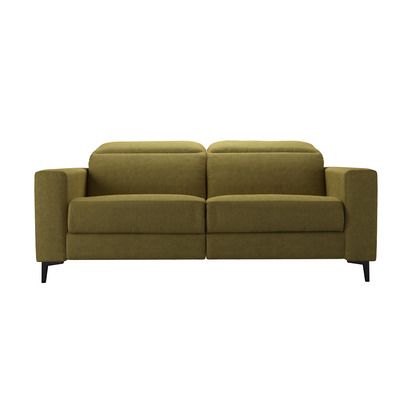 Ezra 2 Seat Recliner Sofa in Mossymere Norfolk Cotton