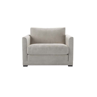 Aissa Loveseat in Polar Aquaclean Clever Canvas