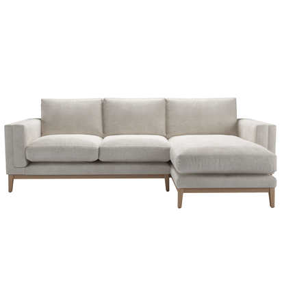 Costello RHF Chaise Sofa in Polar Aquaclean Clever Canvas