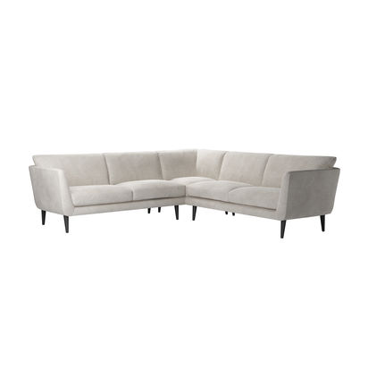 Holly Medium Corner Sofa in Polar Aquaclean Clever Canvas