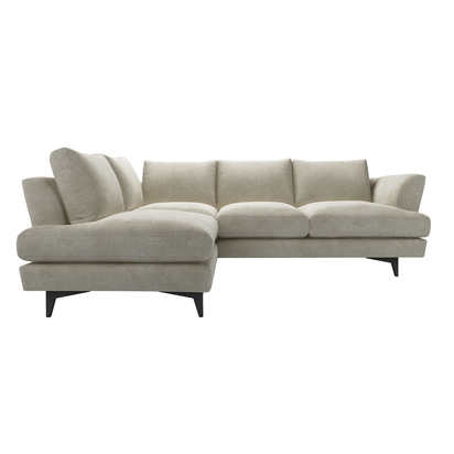 Lars LHF Open End Corner Sofa in Sand Aquaclean Clever Canvas