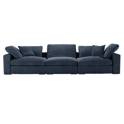Long Island 3 Seat Sofa in North Sea Aquaclean Clever Canvas