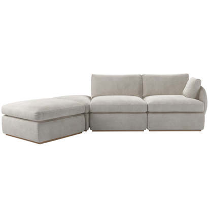 Ren RHF Modular Sofa in Polar Aquaclean Clever Canvas