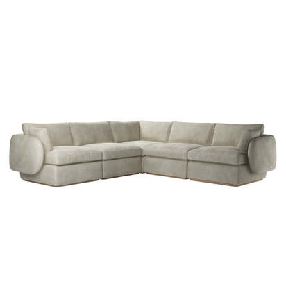 Ren Medium Corner Sofa in Sand Aquaclean Clever Canvas