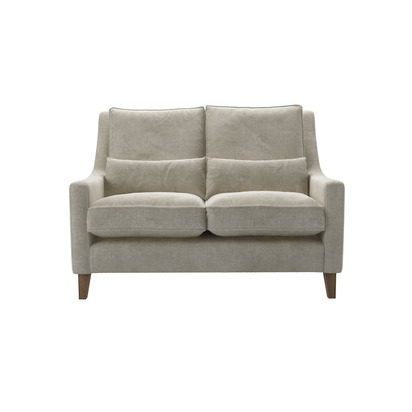 High Back Iggy 2 Seat Sofa in Sand Aquaclean Clever Canvas
