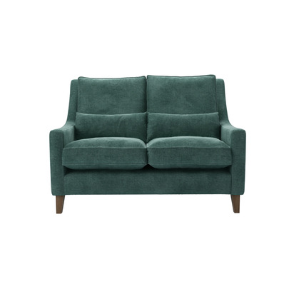 High Back Iggy 2 Seat Sofa in Peacock Aquaclean Clever Canvas