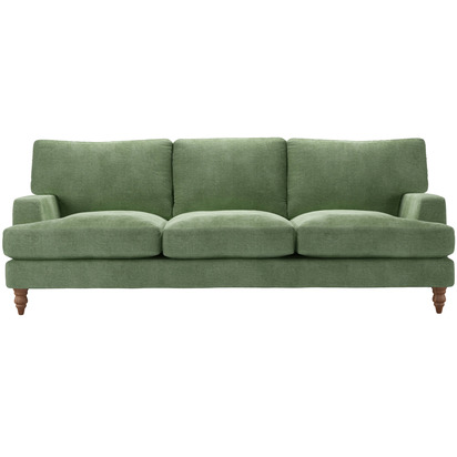 Isla 4 Seat Sofa in Lilypad Aquaclean Clever Canvas