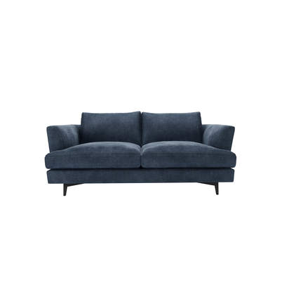 Lars 2 Seat Sofa in North Sea Aquaclean Clever Canvas