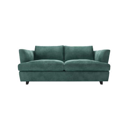 Lars 3 Seat Sofa Bed in Peacock Aquaclean Clever Canvas