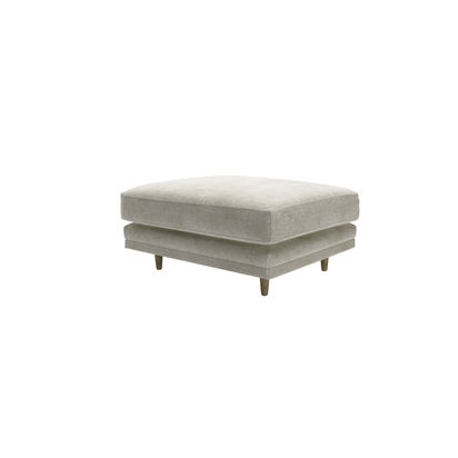 Marco Large Rectangular Footstool in Sand Aquaclean Clever Canvas
