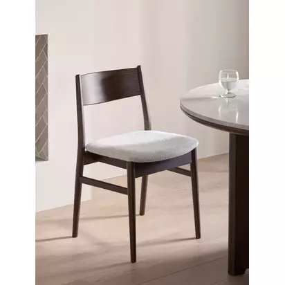 John Lewis Parity Dining Chair, Set of 2 Brown | H80 x W48 x D57cm