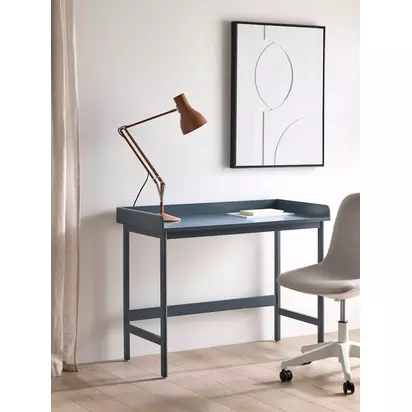 John Lewis Format Compact Desk Blue | H78.70 x W50 x D100cm