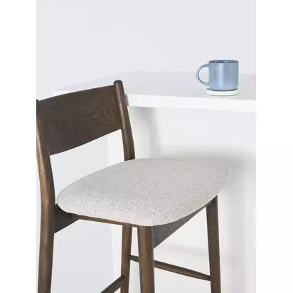 John Lewis Parity Bar Stool Dark Brown | H87.80 x W46.10 x D45.20cm