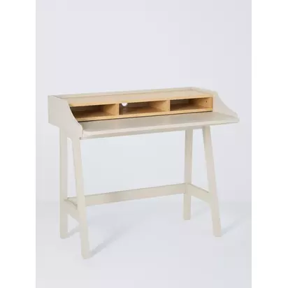 John Lewis Motto Pull-Out Desk, Greige Greige | H88 x W100 x D54cm