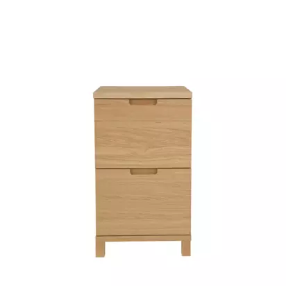 John Lewis Abacus Narrow Filing Cabinet Natural | H74 x W43 x D42cm