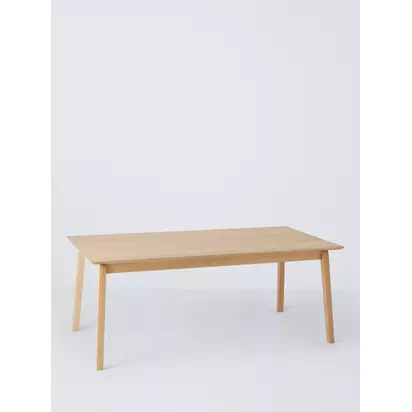 John Lewis Bari Extending Dining Table, Natural Natural | H75.0 x W95.0 x D190.0 cm