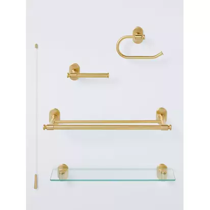 John Lewis Heritage Robe Hook Brass | H7 x W6 x D5cm