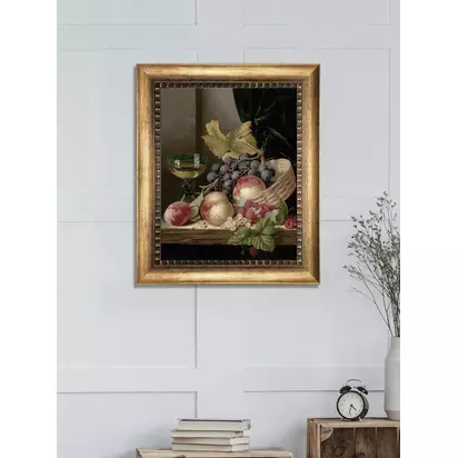 Brookpace Lascelles 'Still Life Autumn Fruits' Framed Canvas Print, 64 x 54cm Multi | 64 x 54cm