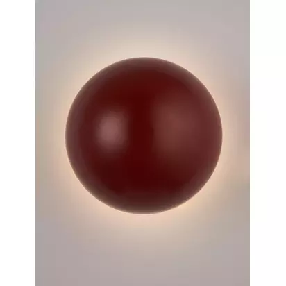 John Lewis Mushroom Rechargeable Dimmable Wall Light Red | Dia.15 x D11cm