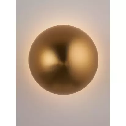 John Lewis Mushroom Rechargeable Dimmable Wall Light Brass | Dia.15 x D11cm